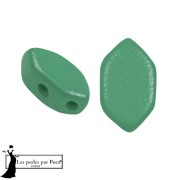 Perles en verre Paros® par Puca® 7x4 mm - Vogue Green Garden Mat x10g|raw }}