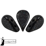 Perles en verre Amos® par Puca® 5x8 mm - Black Constellation x10g