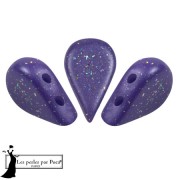 Perles en verre Amos® par Puca® 5x8 mm - Purple Rain Constellation x10g|raw }}