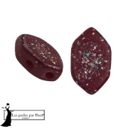 Perles en verre Paros® par Puca® 7x4 mm - Garnet Constellation x10g|raw }}