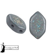 Perles en verre Paros® par Puca® 7x4 mm - Gray Constellation x10g|raw }}