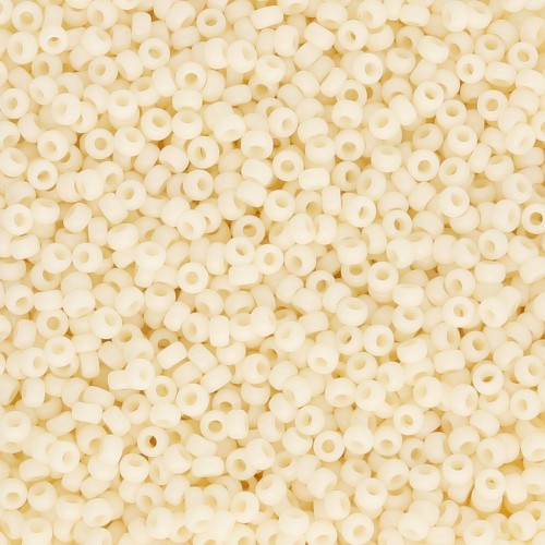 Rocaille Miyuki 15/0 492 - Opaque Dark Cream x8g