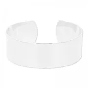 Bracelet en laiton 20x150 mm argenté x1
