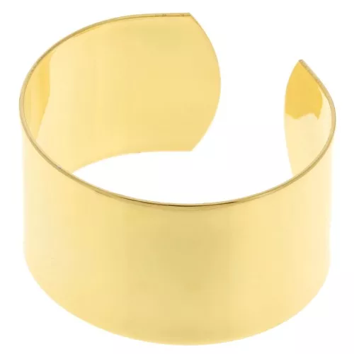 Bracelet en laiton 20x150 mm Doré à l'or fin x1
