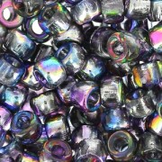 Perles de rocailles Matubo 7/0 - 3.5 mm Magic Blue Pink x10g