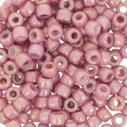 Perles de rocailles Matubo 7/0 - 3.5 mm Opaque Rose Ceramic Look x10g