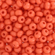 Perles rocailles Preciosa 6/0 4 mm - Terra Intensive - Orange Mat x20g