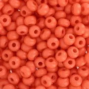 Perles rocailles Preciosa 6/0 4 mm - Terra Intensive - Orange Mat x20g