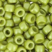 Perles de rocailles Matubo 7/0 - 3.5 mm Opaque Olivine x10g