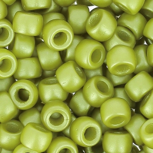 Perles de rocailles Matubo 7/0 - 3.5 mm Opaque Olivine x10g
