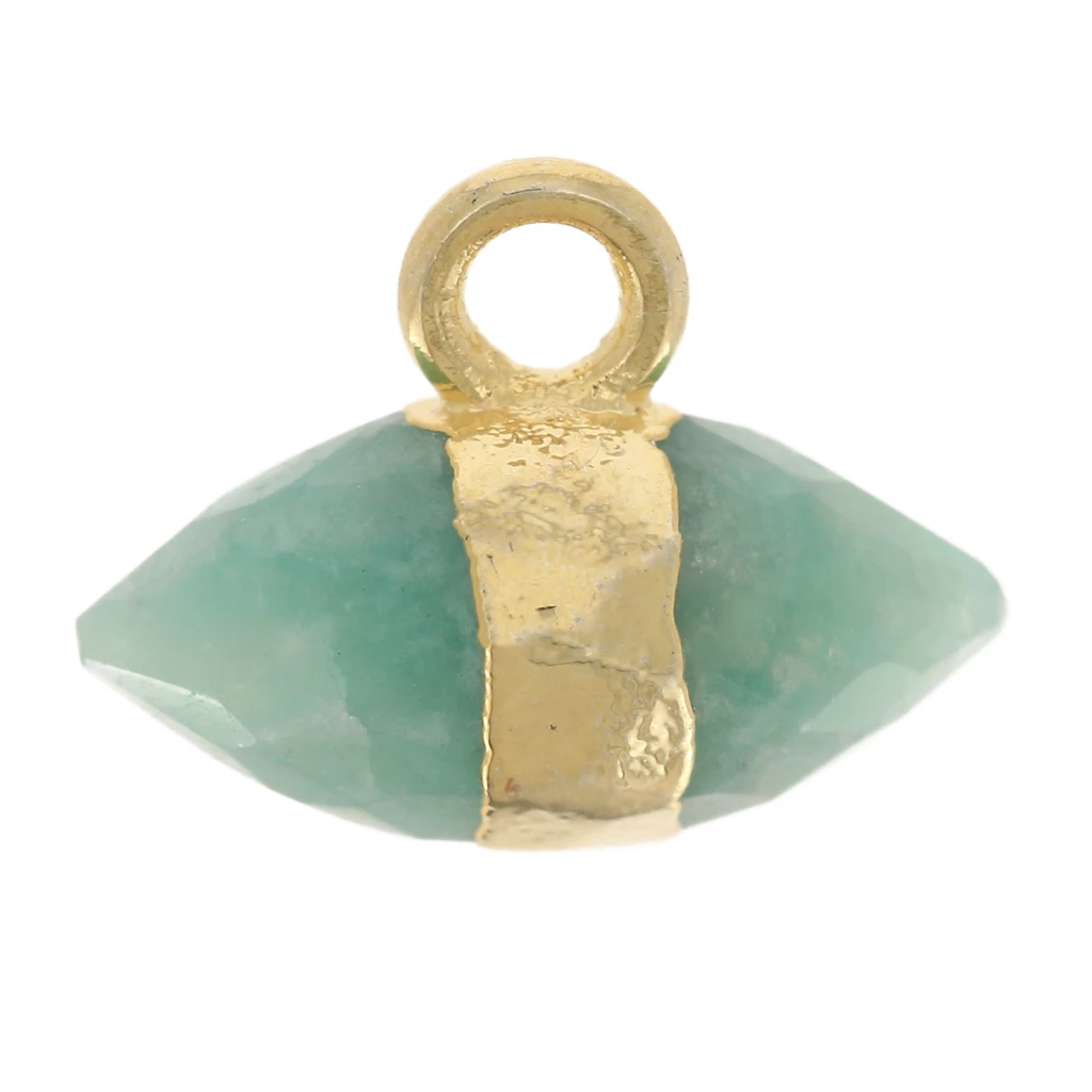 Perles Briolette En Amazonite Naturelle Forme Trillion 7 Mm - Lot De 134 Carats, 9 Pouces