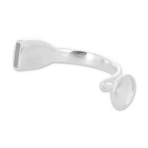 Intercalaire demi bracelet pour Rivoli 1122 12 mm Placage Argent fin vieilli x1