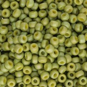 Rocaille Miyuki 8/0 4697 - Opaque Glazed Olive AB Mat x8g|raw }}