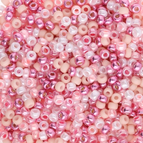 Mix de rocailles Miyuki 11/0 - Cotton Candy 2 x8g