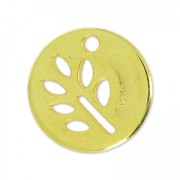 Sequin feuille 12 mm Doré à l'or fin x1|raw }}
