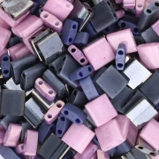 Rose - Mix de perles Miyuki - Half et Tila Beads - Galaxy x10g Mix de perles Miyuki - Half et Tila Beads - Galaxy x10g