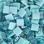 Mix de perles Miyuki - Quarter - Half et Tila Beads - Laguna Blue x10g