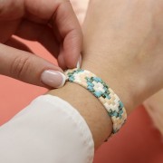 Mix de perles Miyuki - Half et Tila Beads - Aqua Bronze x10g