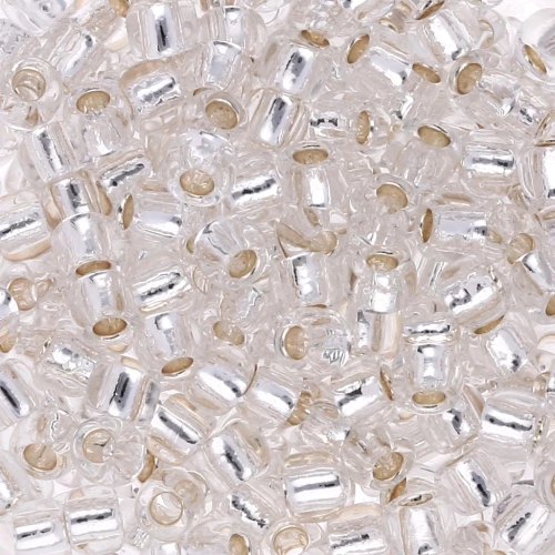 Rocaille Toho 6/0 TO6R0021 - Silver Lined Crystal x8g