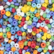 Preciosa Perles rocailles 9/0 2.5 mm - Mix Opaque Multicolore x20g
