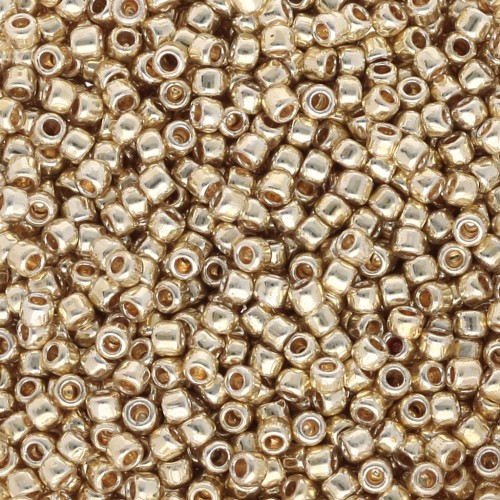 Rocaille Toho 11/0 TO11RPF559 - PF Galvanized Yellow Gold x8g