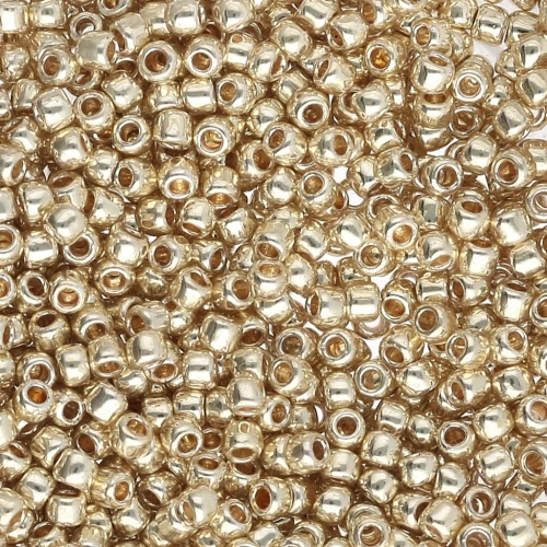 Rocaille Toho 11/0 TO11RPF559 - PF Galvanized Yellow Gold x8g