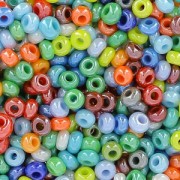 Perles rocailles Preciosa  9/0 2.5 mm - Mix Opaque Lustré x20g
