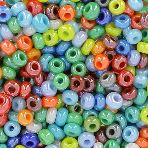 Perles rocailles Preciosa 9/0 2.5 mm - Mix Opaque Lustré x20g