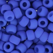 Rocailles Matubo 7/0 - 3.5 mm Neon Dark Blue Mat x10g|raw }}