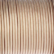 Fil de cuivre rond strié 1.29 mm semi dur - Doré anti-ternissement x7.3m