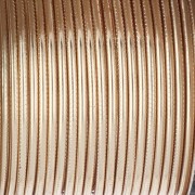 Fil de cuivre rond texturé 1.29 mm semi dur - Doré anti-ternissement x7.3m
