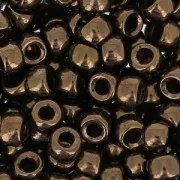 Perles de rocailles Matubo 7/0 - 3.5 mm Dark Bronze x10g