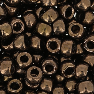 Perles de rocailles Matubo 7/0 - 3.5 mm Dark Bronze x10g