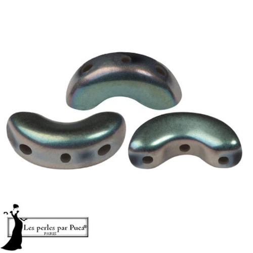 Perles en verre Arcos® par Puca® 5x10 mm - Full Celsian Mat x10g