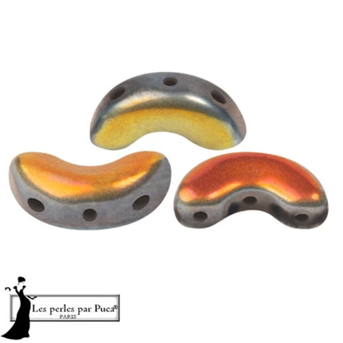 Perles en verre Arcos® par Puca® 5x10 mm - Full Marea Mat x10g