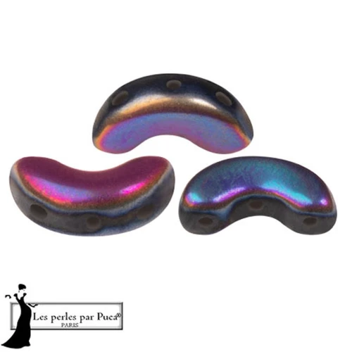 Perles en verre Arcos® par Puca® 5x10 mm - Full Sliperit Mat x10g