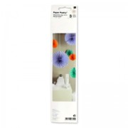 Lot de 3 médaillons en papier Paper Poetry 46-24-20 cm Multicolore|raw }}