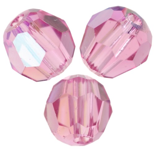 Perle ronde PureCrystal 5000 4 mm - Rose Shimmer x20