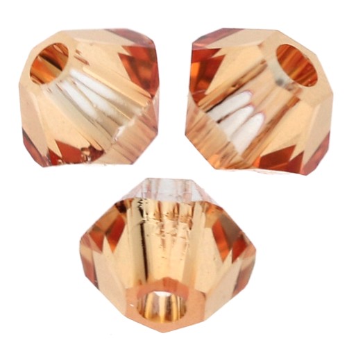 Toupies en cristal Swarovski 5328 3 mm - Dark Orange x50