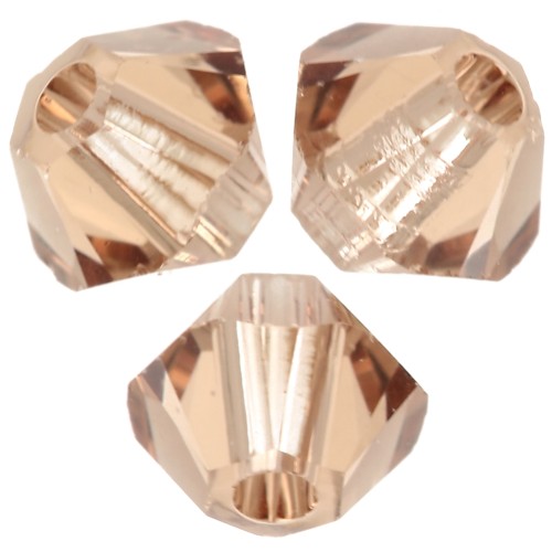 Toupies en cristal Swarovski 5328 3 mm - Reinvented Light Smoked Topaz x50