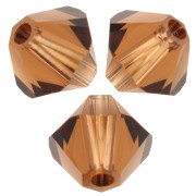 Toupies en cristal Swarovski 5328 4 mm - Reinvented Smoked Topaz x50|raw }}