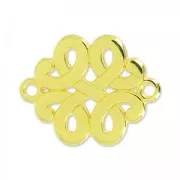 Intercalaire motif celte 2 anneaux 17 mm Doré à l'or fin x1