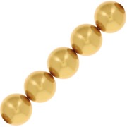 Perles nacrées Swarovski 5810 8 mm - Crystal Royal Gold Pearl x5