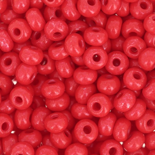 Perles rocailles Preciosa  6/0 4 mm - Terra Intensive - Red x20g