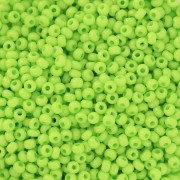 Perles rocailles Preciosa 11/0 2 mm - Terra Intensive - Green x20g