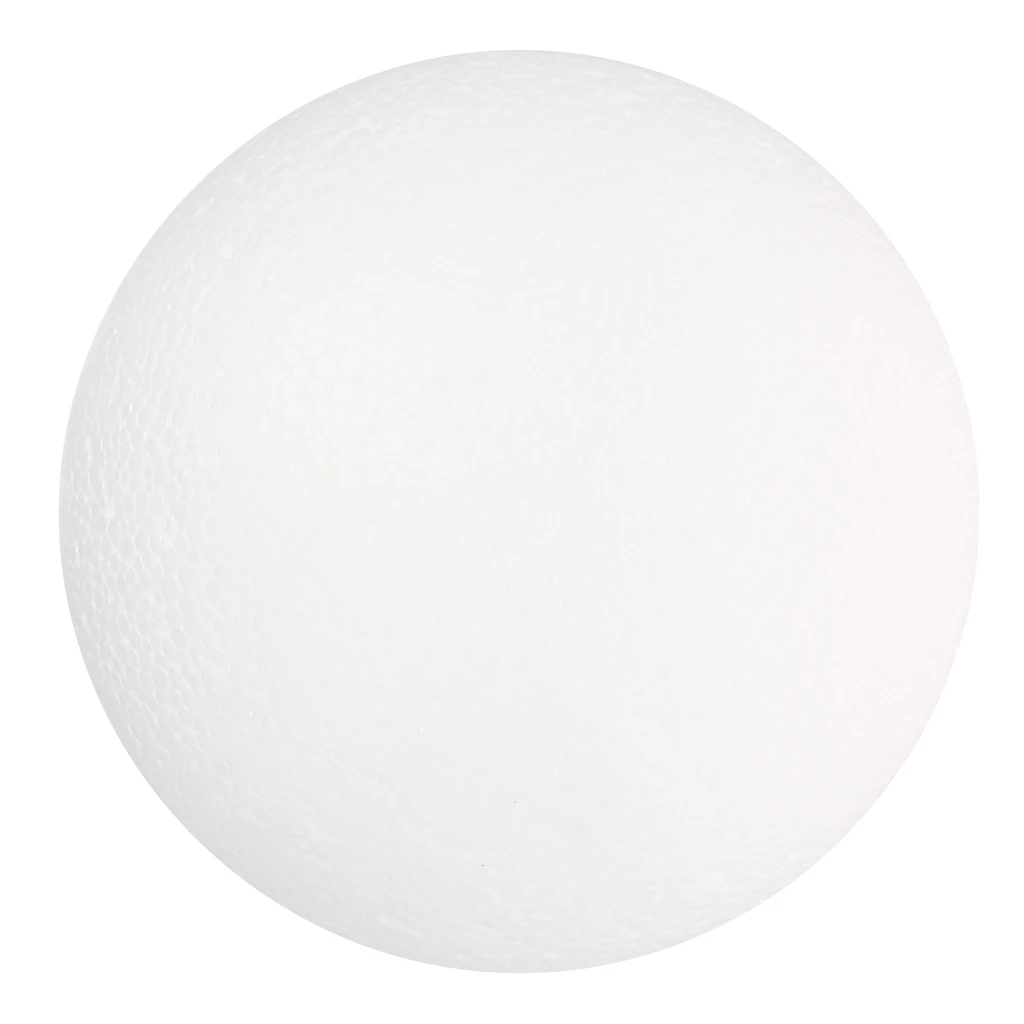 Lot De 5 Boules En Polystyrène Blanc Diamètre 8 Cm - Décoration Et Loisirs Créatifs