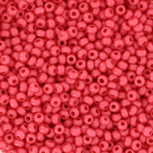 Perles rocailles Preciosa 11/0 2 mm - Terra Intensive - Red Mat x20g