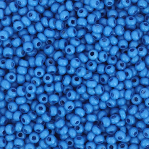 Perles rocailles Preciosa 11/0 2 mm - Terra Intensive - Blue Mat x20g