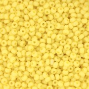 Perles rocailles Preciosa 11/0 2 mm - Terra Intensive - Yellow Mat x20g