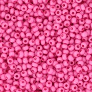 Perles rocailles Preciosa 11/0 2 mm - Terra Intensive - Pink Mat x20g
